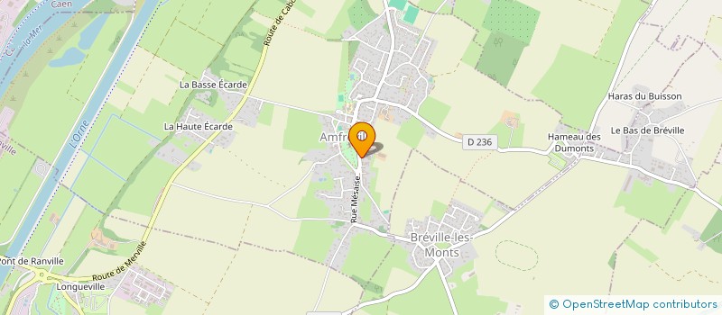 localisation de l'entreprise CAEN CHARPENTE à AMFREVILLE