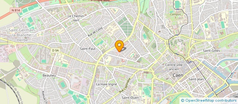 localisation de l'entreprise CAEN DISTRIBUTION à CAEN