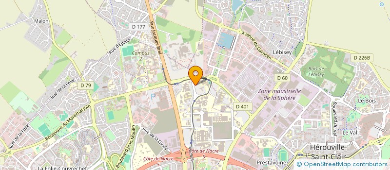 localisation de l'entreprise CAEN JUNIOR BUSINESS à CAEN