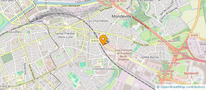 localisation de l'entreprise CAEN MONDEVILLE CHOCOLATS à MONDEVILLE