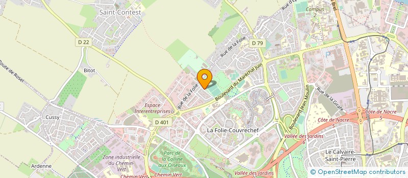 localisation de l'entreprise CAEN NORD FOOTBALL à CAEN
