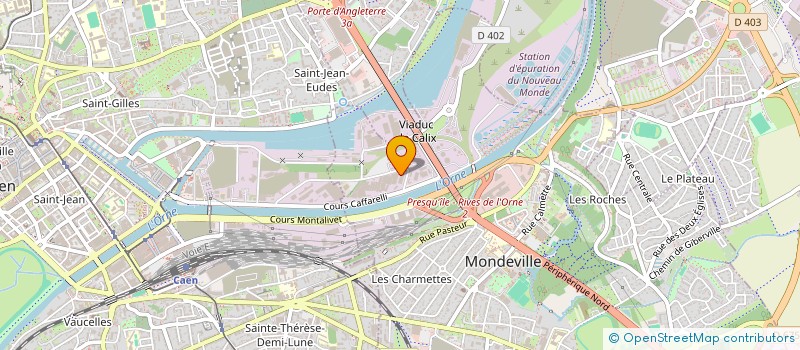 localisation de l'entreprise CAEN RAMONAGE à MONDEVILLE