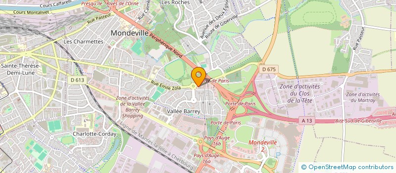 localisation de l'entreprise CAEN REVETEMENT  MONDEVILLE