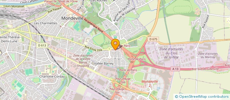 localisation de l'entreprise CAEN SAVEURS  MONDEVILLE