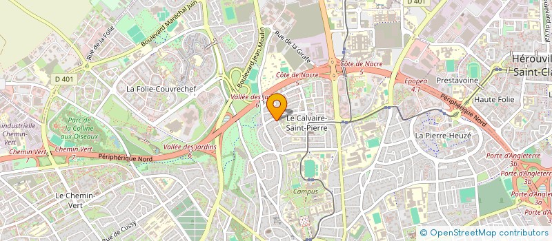 localisation de l'entreprise CAEN SPORTS DEMI-LUNE à CAEN