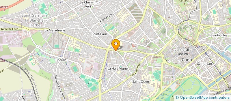 localisation de l'entreprise CAEN TENNIS DE TABLE CLUB à CAEN