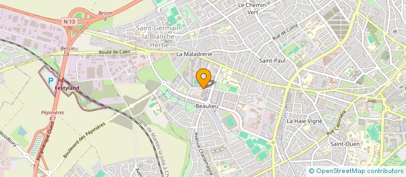 localisation de l'entreprise CAENAL à CAEN