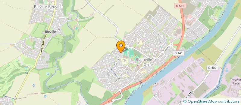 localisation de l'entreprise CAENBODG'INF  BLAINVILLE-SUR-ORNE