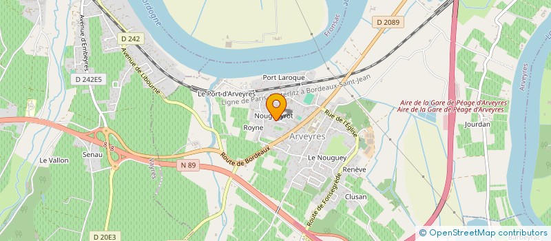 localisation de l'entreprise CAERA  ARVEYRES