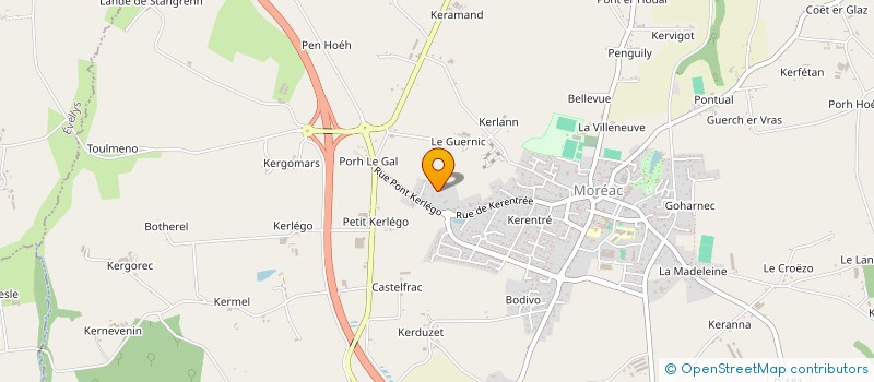 localisation de l'entreprise CAEROM  MOREAC