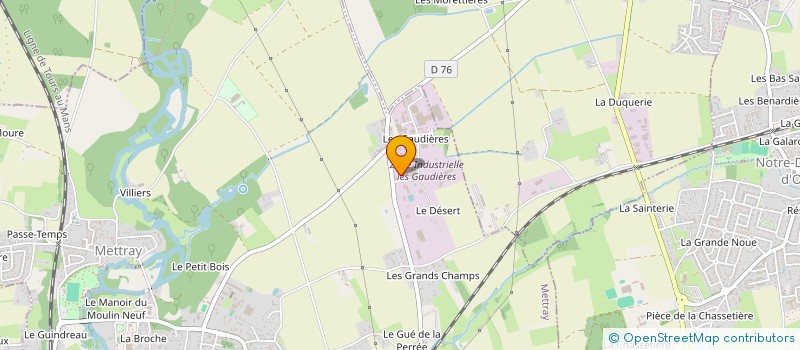 localisation de l'entreprise CAEROSTRIS  METTRAY