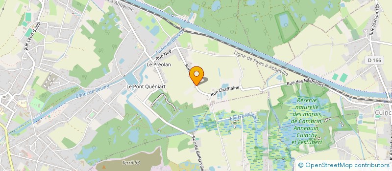 localisation de l'entreprise CAES à BEUVRY