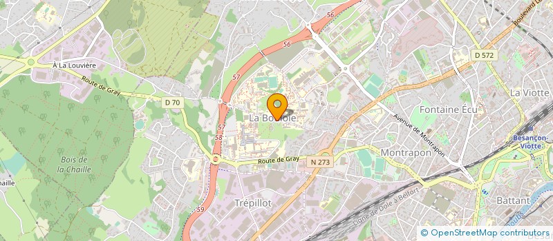 localisation de l'entreprise CAES DU CNRS  BESANCON