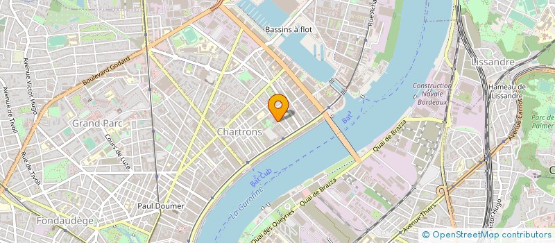 localisation de l'entreprise CAETERA à BORDEAUX