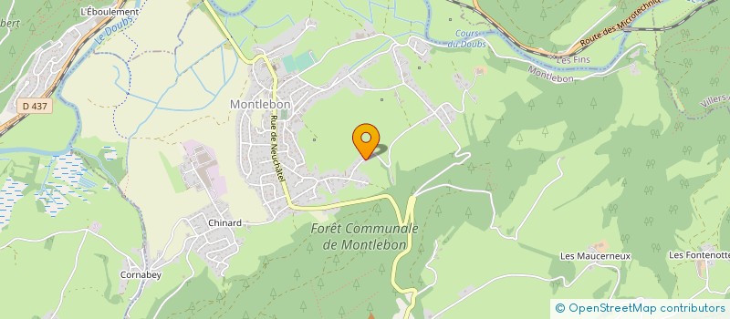 localisation de l'entreprise CAEX  MONTLEBON