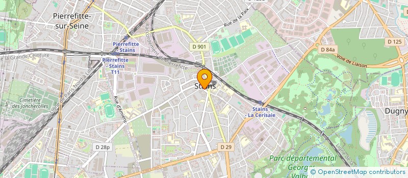 localisation de l'entreprise CAEYLAND  STAINS