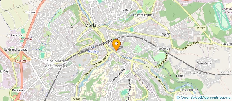 localisation de l'entreprise CAF' & BOOK  MORLAIX