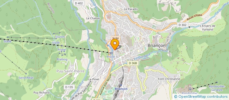 localisation de l'entreprise CAF CLUB ALPIN FRANCAIS à BRIANCON