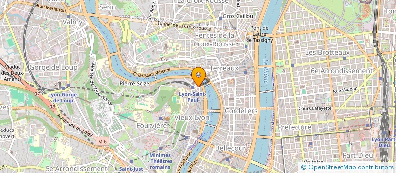 localisation de l'entreprise CAF'COMPTOIR L'APOSTROPHE à LYON