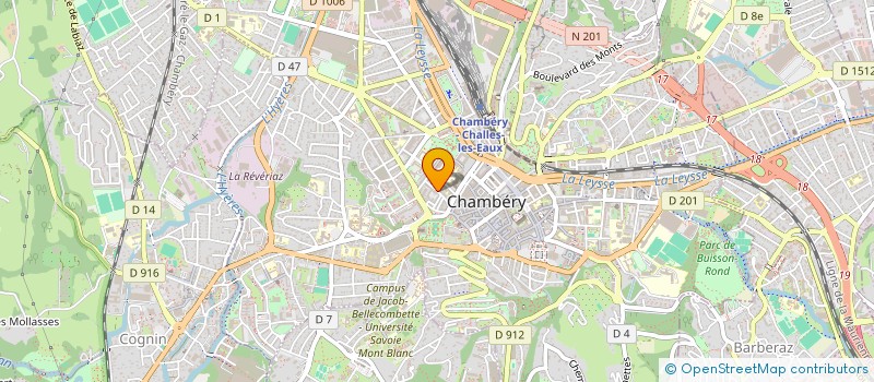 localisation de l'entreprise CAF'CONS à CHAMBERY