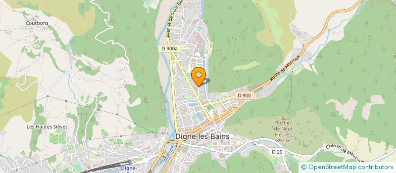 localisation de l'entreprise CAF DES ALPES DE HAUTE PROVENCE à DIGNE-LES-BAINS