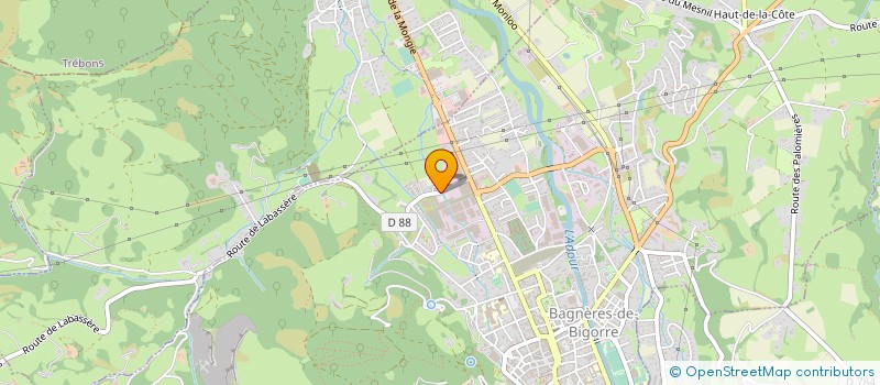 localisation de l'entreprise CAF FRANCE à BAGNERES-DE-BIGORRE