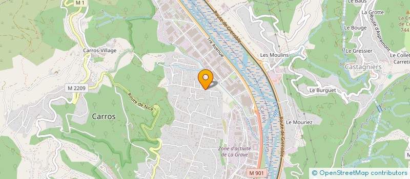 localisation de l'entreprise CAF IMMO à CARROS