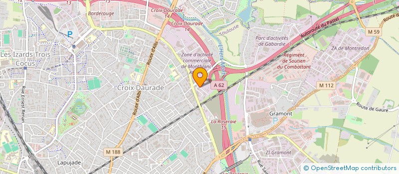 localisation de l'entreprise CAF INVEST  TOULOUSE