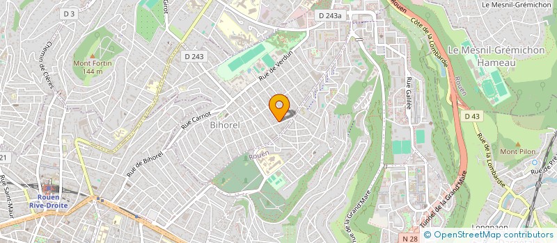 localisation de l'entreprise CAFA  BIHOREL