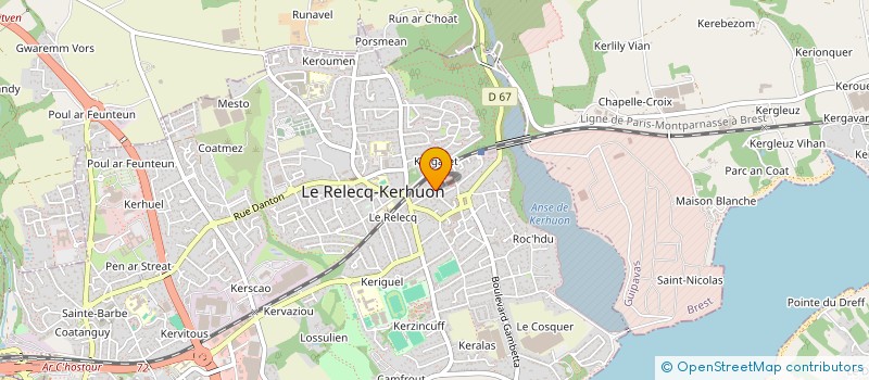 localisation de l'entreprise CAFANO  KERLOUAN