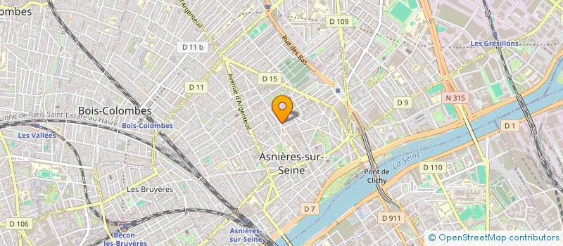 localisation de l'entreprise CAFCA à ASNIERES-SUR-SEINE