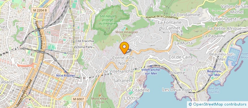 localisation de l'entreprise CAFCOR CONSEIL à VILLEFRANCHE-SUR-MER