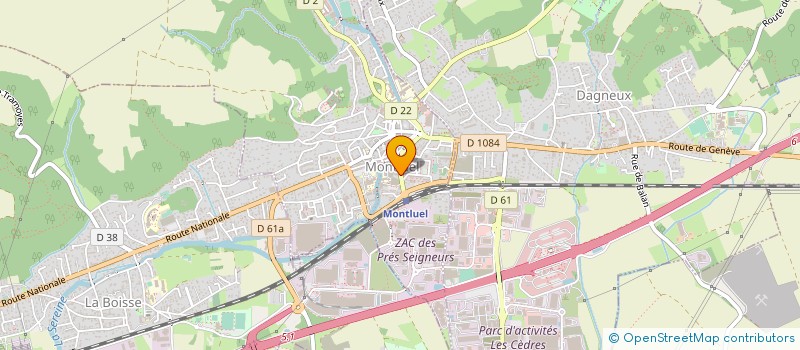 localisation de l'entreprise CAFDI  MONTLUEL