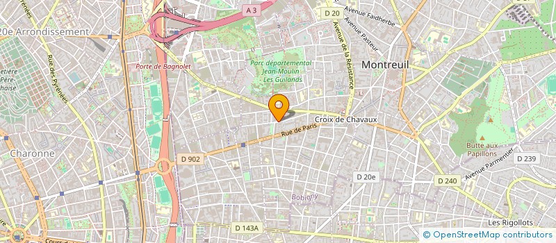 localisation de l'entreprise CAFE A LA BELLE EPOQUE à MONTREUIL
