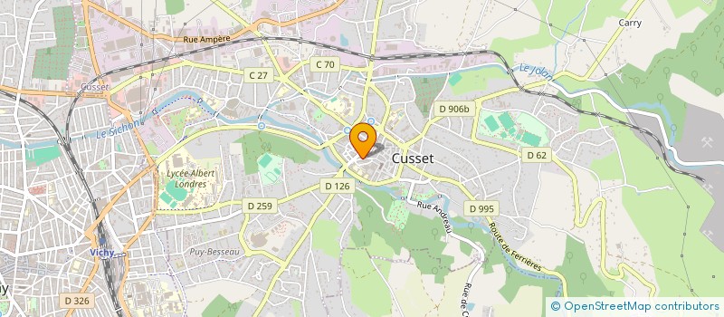 localisation de l'entreprise CAFE ASSOCIATIF à CUSSET