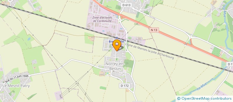 localisation de l'entreprise CAFE ASSOCIATIF AU GARAGE  SAINT-MANVIEU-NORREY