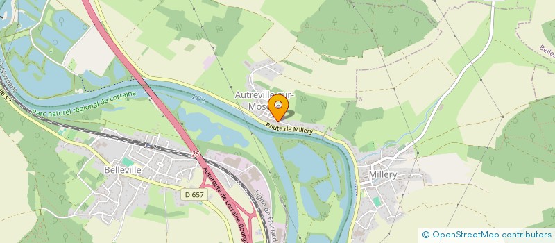 localisation de l'entreprise CAFE ASSOCIATIF D'AUTREVILLE SUR MOSELLE  AUTREVILLE-SUR-MOSELLE