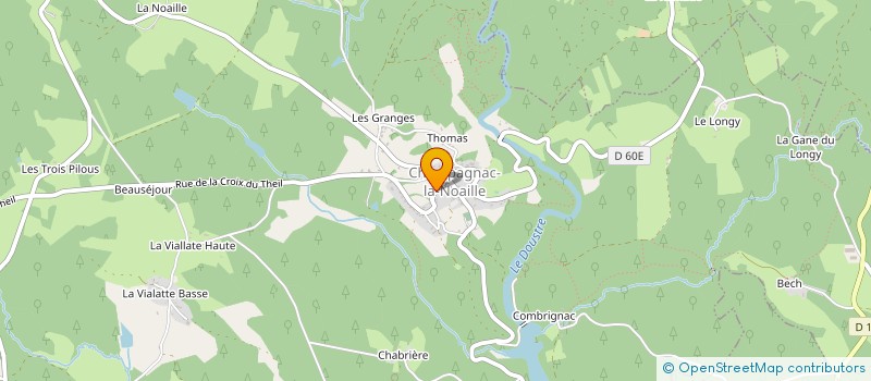 localisation de l'entreprise CAFE ASSOCIATIF DE CHAMPAGNAC LA NOAILLE  CHAMPAGNAC-LA-NOAILLE