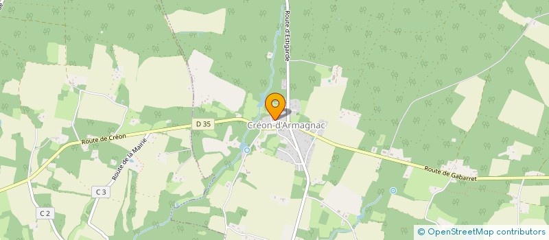 localisation de l'entreprise CAFE ASSOCIATIF DE CREON D'ARMAGNAC  CREON-D'ARMAGNAC