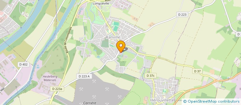 localisation de l'entreprise CAFE ASSOCIATIF DE LA POSTE  AMFREVILLE