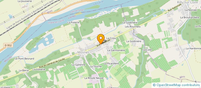 localisation de l'entreprise CAFE ASSOCIATIF L'INSTANT DE PARTAGE  SOUVIGNY-DE-TOURAINE