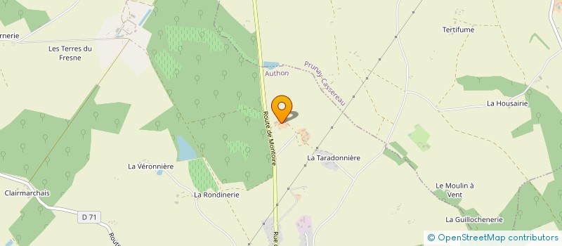 localisation de l'entreprise CAFE ASSOCIATIF LE CAFOTON  AUTHON