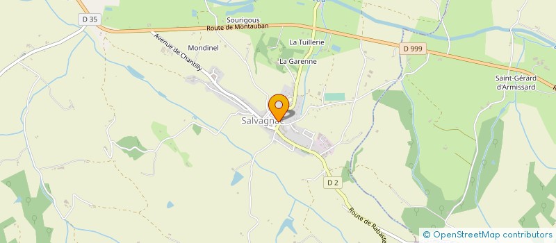 localisation de l'entreprise CAFE AU BORD DU MONDE  SALVAGNAC