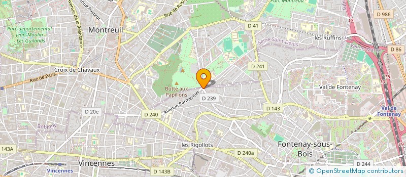 localisation de l'entreprise CAFE BEAUMONT à FONTENAY-SOUS-BOIS