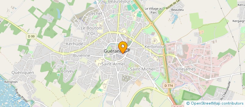 localisation de l'entreprise CAFE BIANCA  GUERANDE