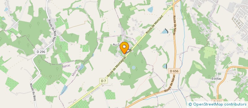 localisation de l'entreprise CAFE BLADINIERES  LAPLUME