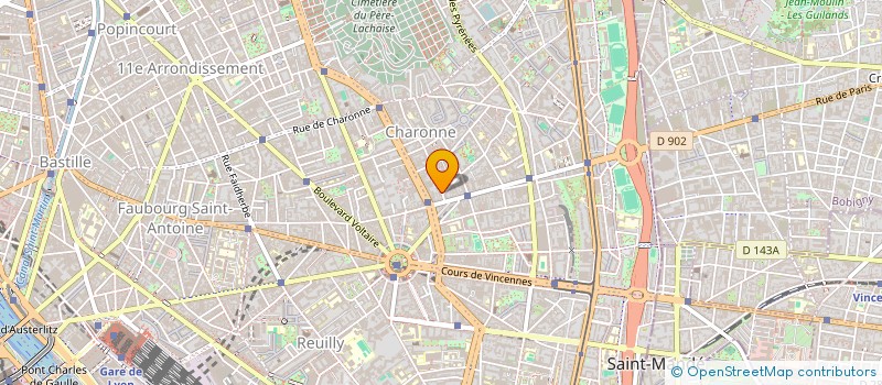 localisation de l'entreprise CAFE BLEU  PARIS