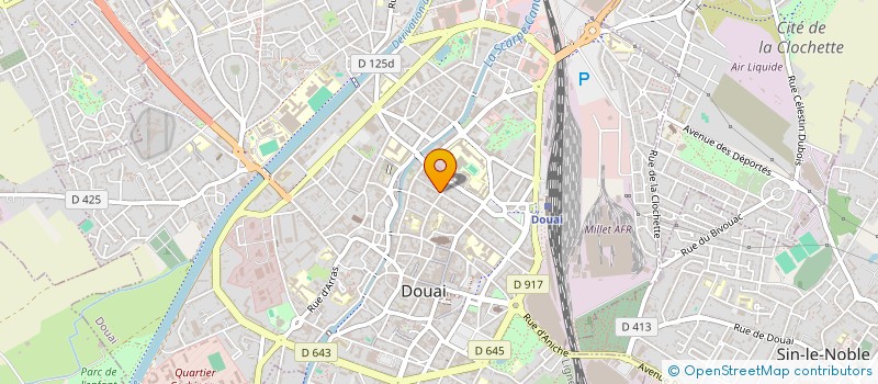 localisation de l'entreprise CAFE BRASSERIE LA ROUGE OIE à DOUAI