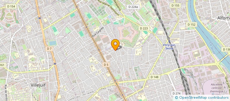 localisation de l'entreprise CAFE BULBE à VITRY-SUR-SEINE