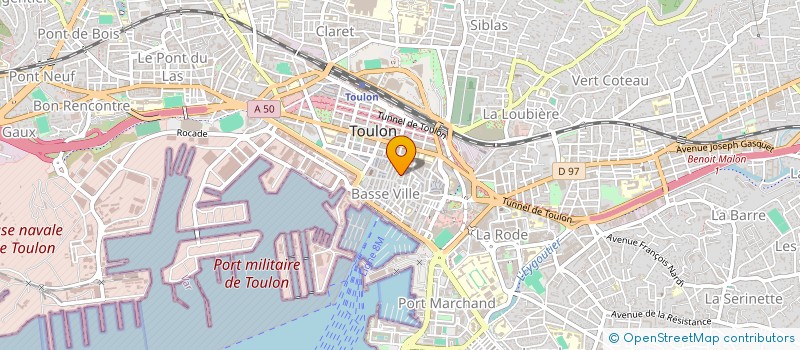 localisation de l'entreprise CAFE CABOSSE à TOULON
